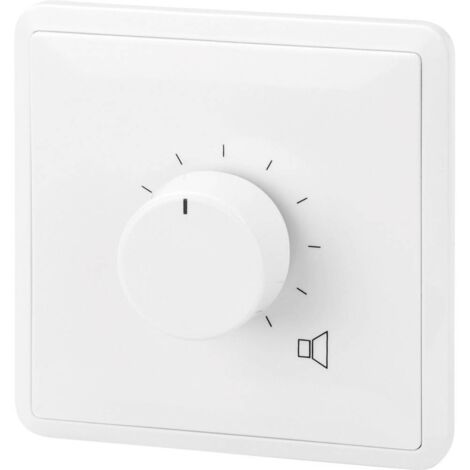 Monacor Ad incasso Controllo volume PA Bianco