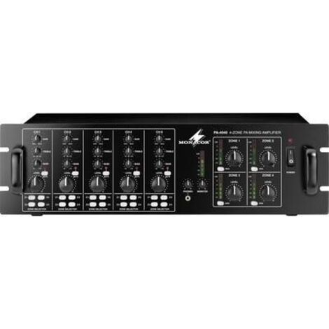 Monacor PA-4040 Amplificatore PA 40 W 4 zone