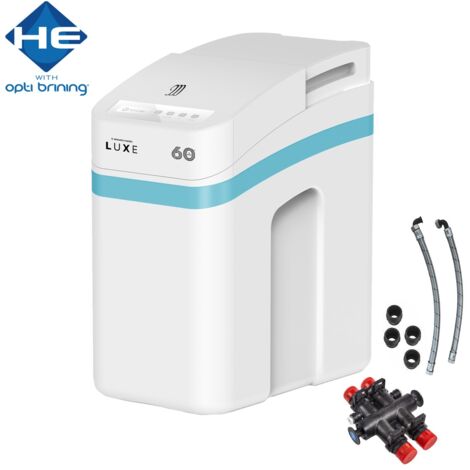 Monarch LUXE HE FreeFlow Water Softener - Gravity Fed System Includes 15mm Hoses