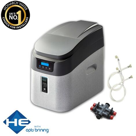 Monarch Mini Aqua HE FreeFlow Water Softener Ultimate Series Includes 15mm Hoses