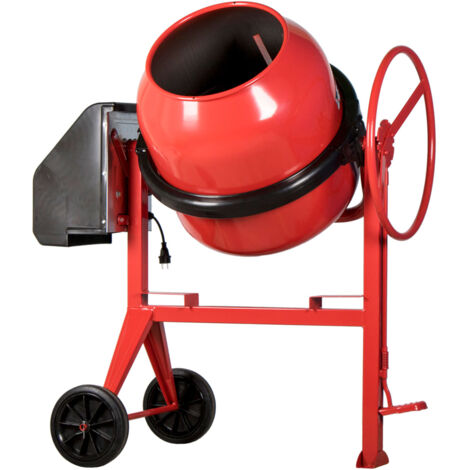 Moncoffrage – Bétonnière électrique 160 litres PRO – Moteur 950W – Capacité de malaxage 140 litres – Ouverture renforcée – Roues 220mm