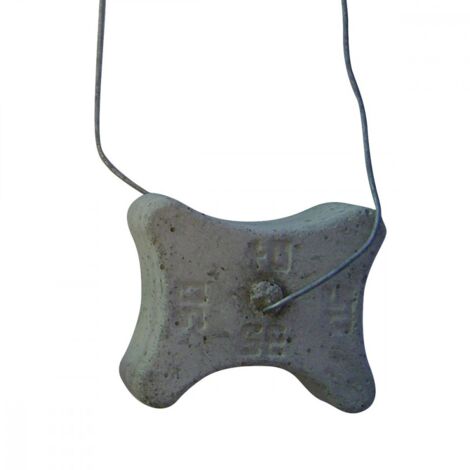 Moncoffrage – Cale béton horizontale étanche avec fils 3 positions – Hauteurs 35/40/50 mm – Sac de 185 pièces pour chantiers humides