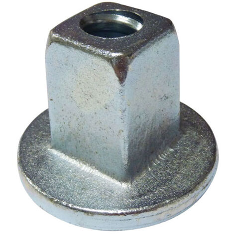 Moncoffrage – Écrou de coffrage carré monobloc en acier forgé – Compatible tige ø 23 mm – Installation rapide pour banches SATECO