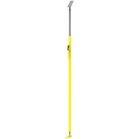 Moncoffrage – Étai télescopique 2,30m à 3m – Système de réglage automatique sans goupille – Platine de fixation pour béton et bois – Charge jusqu'à 50 km/h