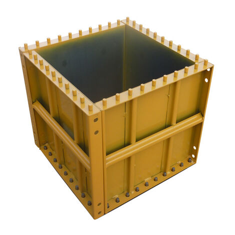 Moncoffrage – Panneau de coffrage métallique modulable 45x45 cm – Pour poteaux en béton – Épaisseur 2 mm – Installation rapide et efficace