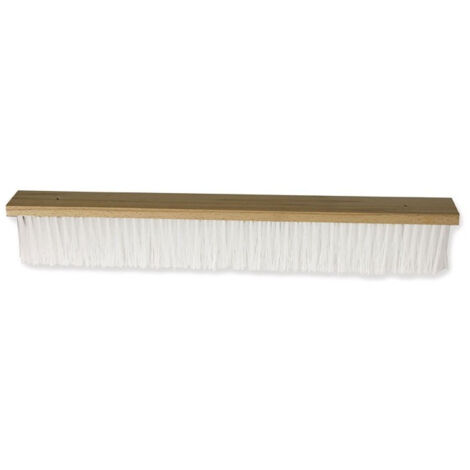 Mondelin – Brosse pour balai à débuller – Monture en bois – Fibre nylon 10 cm – Longueur 0,80 ou 1,50 m – Pour gros œuvre bâtiment