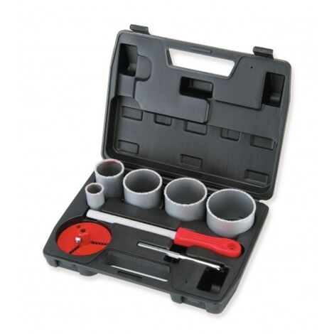 MONDELIN - Coffret 5 trepans carbure et accessoires
