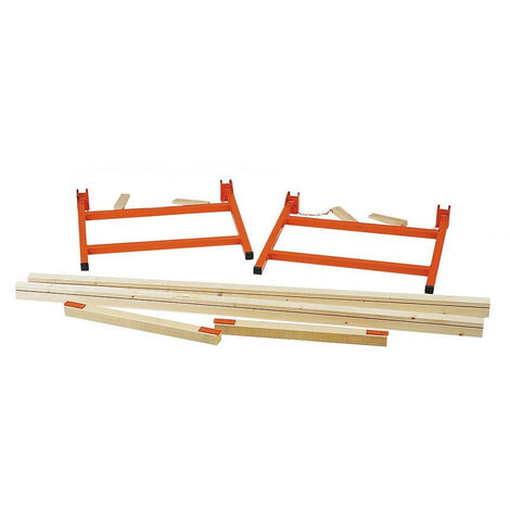 Mondelin – Établi de plaquiste hauteur 80cm – Charge 1500kg – Peinture époxy résistante – Traverses réglables pour plaques de plâtre