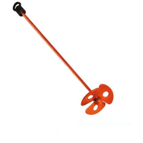 Mondelin – Malaxeur hélice plastique Ø60mm – Pour mélange peinture et vernis – Longueur 35 cm – Vitesse 500 à 1500 tr/min