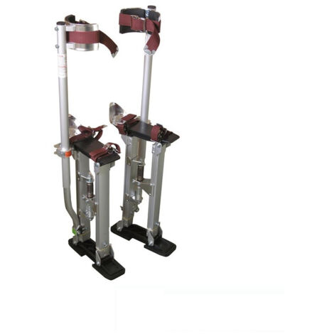 Mob Mondelin – Paire d'échasses aluminium 100 kg – Semelles caoutchouc antidérapantes – Système d'articulation cheville – Poids 7 kg