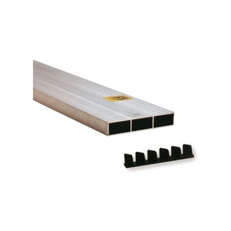 Mondelin – Règle maçon 2 m 100x18 mm 2 voiles en aluminium avec embouts – Pour maçonnerie précise – 351720