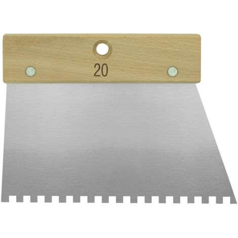 MONDELIN - Spatule à colle 20 cm dents carrées - 200 mm - 6x6x6 mm