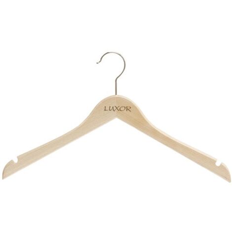 MONDEX - Cintre luxor princess plat naturel verni 41 cm