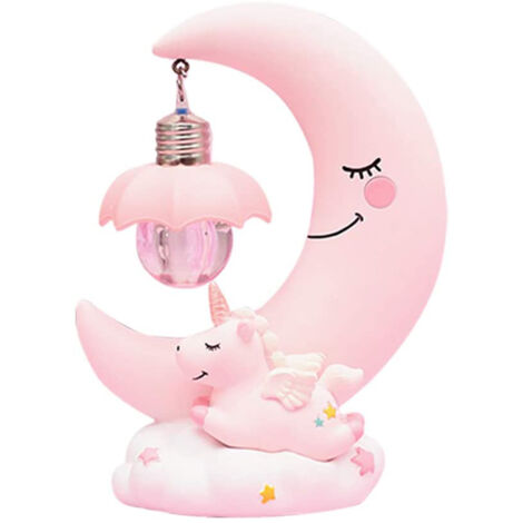 Mondförmiges LED-Nachtlicht im Cartoon-Stil für Kinder – Babyzimmerlampe, leuchtendes Spielzeug und Geschenk fürs Kinderzimmer