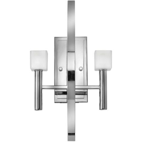 Mondo Hinkley Fredrick Ramond Applique Murale 2 Lumières Chrome Poli