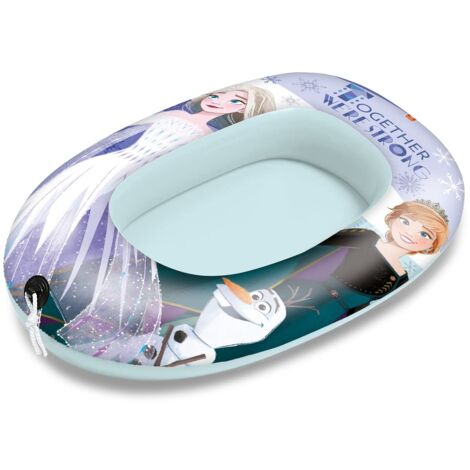 Mondo Toys - Frozen 2 Small Boat - Canotto Gonfiabile / Gommone per Bambini - Misura 94 cm - Facile da Gonfiare e Sgonfiare - PVC Termosaldato Resistente - Ottimo per Spiaggia, Mare, Piscina - 16526