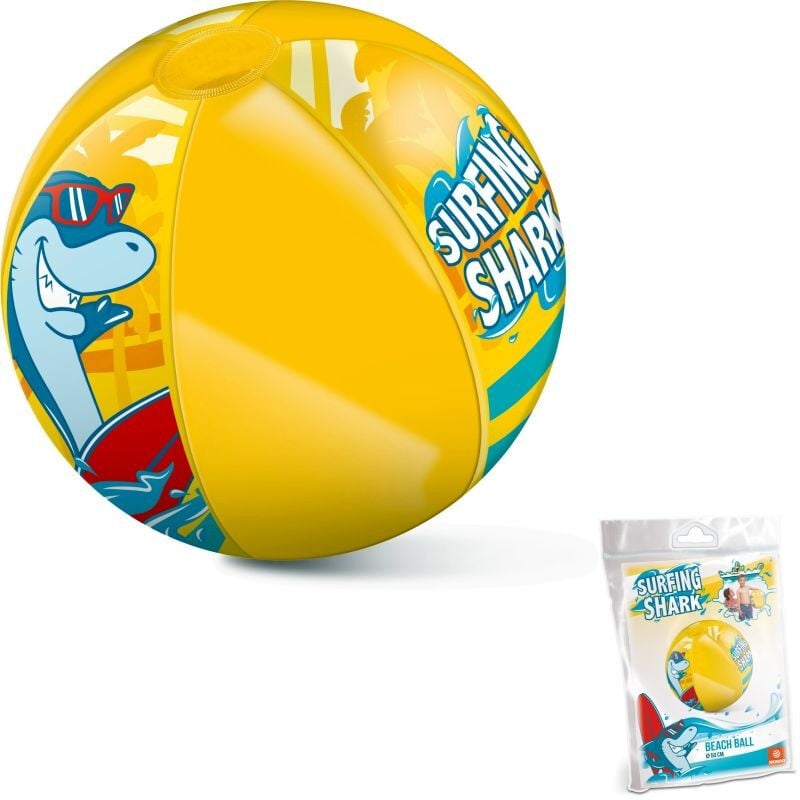 Mondo - toys - surfing shark beach ball - ballon de plage coloré - gonflable idéal pour jouer dans l'eau - convient aux enfants/ga