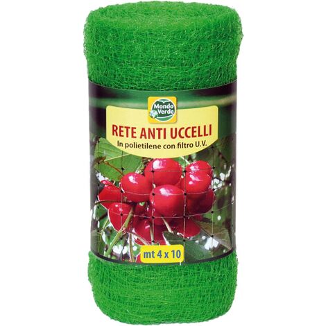 Mondoverde RPU04 Rete Antiuccelli polietilene protezione orto 4x10 MT