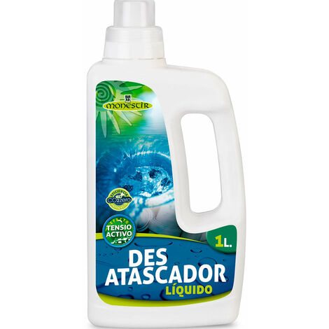 MONESTIR GH001BC Desatascador Líquido De Uso Doméstico Para Todo Tipo De Tuberías y Desagues 1L - ref: GH001BC