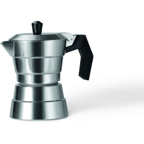 Moneta Buongiorno caffettiera 6 tazze in alluminio