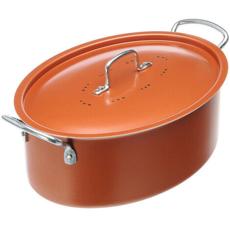 Moneta Zecchino casseruola ovale alluminio 28 cm