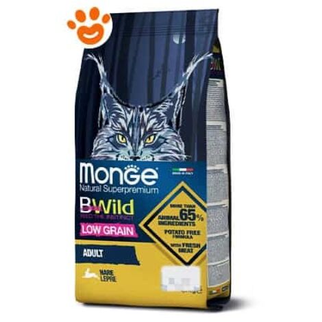 Monge Bwild Adult Lepre Per Gatti  - Monge Bwild Adult Lepre Per Gatti - Sacco Da 1,5 Kg