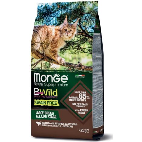 Monge BWild Cat Adult Large Buffalo 1,5 kg