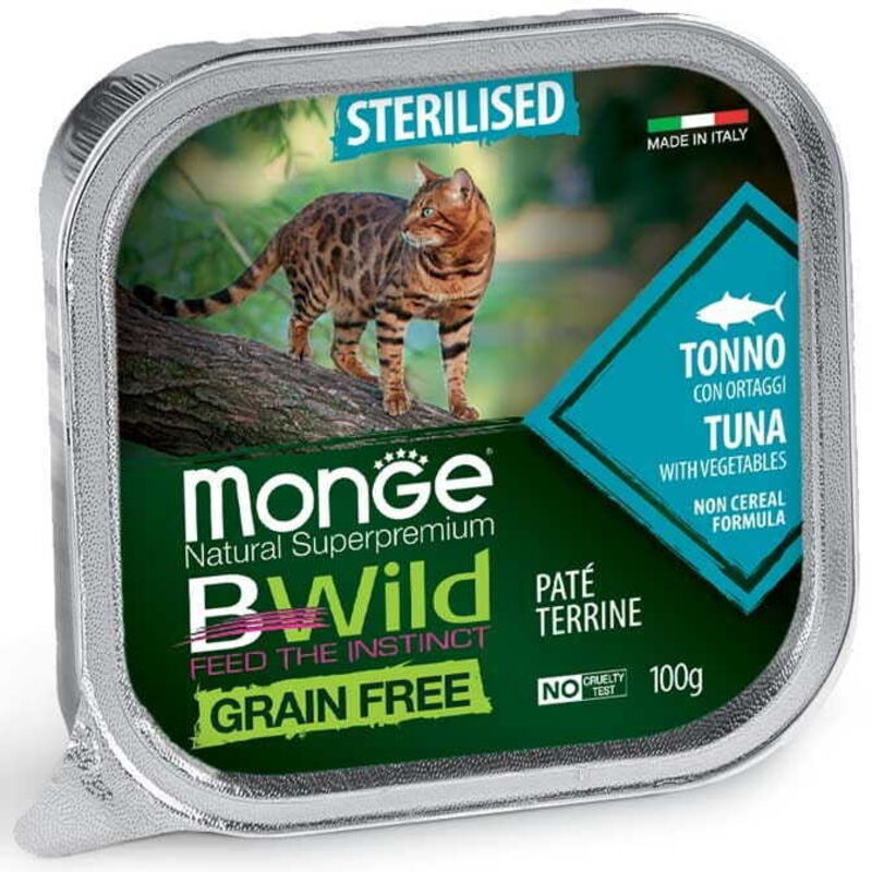 Monge Bwild Cat Sterilisierte Thunfischpastete 100 G