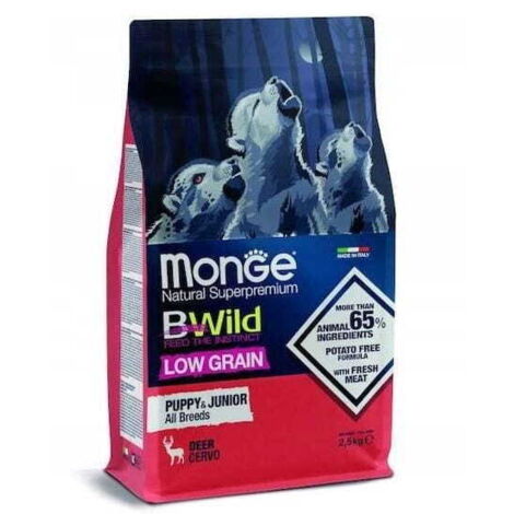 Monge BWild Puppy & Junior Deer 2,5 kg