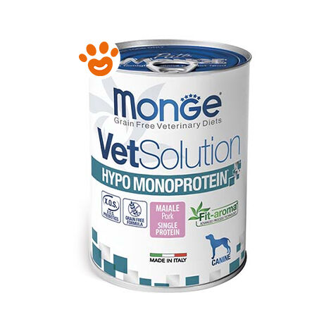 Monge Cane Vetsolution Hypoallergenic Monoproteico 400gr Maiale