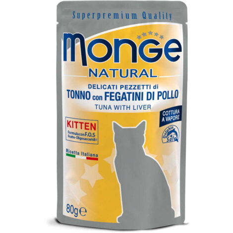 Monge Cat Kitten Thunfisch mit Hühnerleber 80g