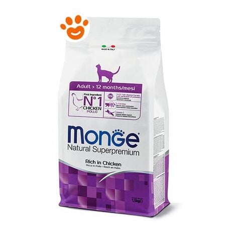 Monge Cat Natural Superpremium Adult Pollo  - Monge Cat Natural Superpremium Adult Pollo - Sacco Da 10 Kg