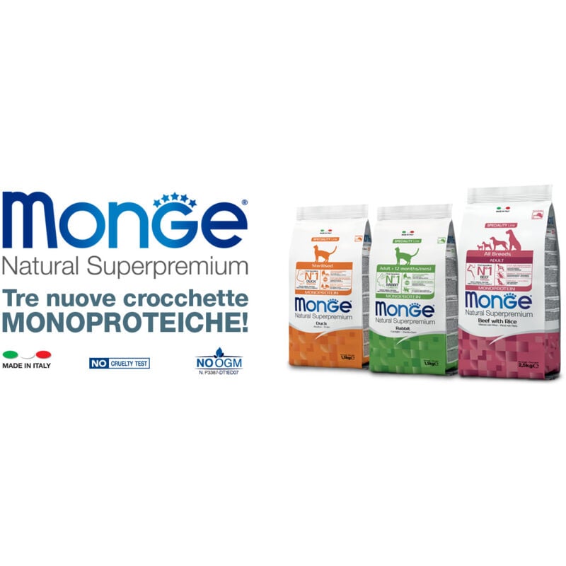 Natural Superpremium - all Breeds Adult Monoprotein Boeuf avec riz - Monge