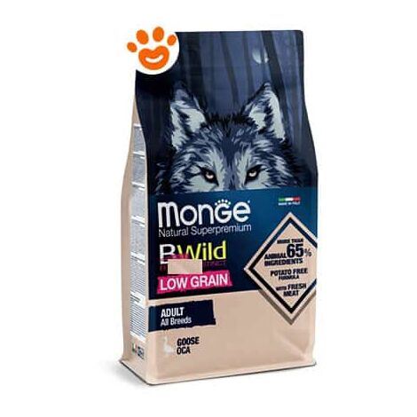 Monge Dog Bwild Low Grain Adult All Breed Oca  - Monge Dog Bwild Low Grain Adult All Breed Oca - Sacco Da 12 Kg