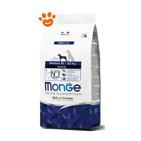 Monge Dog Natural Superpremium Senior Medium Pollo - Monge Dog Natural Superpremium Senior Medium Pollo - Sacco Da 3 Kg