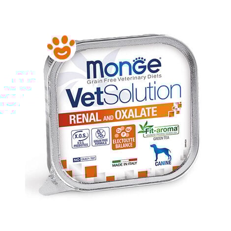 Monge Dog Vetsolution Renal e Oxalate  - Monge Dog Vetsolution Renal e Oxalate - Vaschetta Da 150 Gr