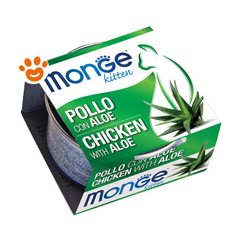 Monge Fruits Cat Kitten Pollo e Aloe - Monge Fruits Cat Kitten Pollo e Aloe - Lattina Da 80 Gr