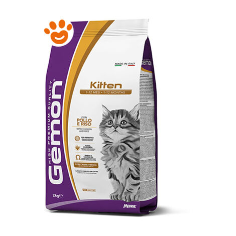 Monge Gemon Cat Kitten con Pollo e Riso  - Monge Gemon Cat Kitten con Pollo e Riso - Sacco Da 7 Kg