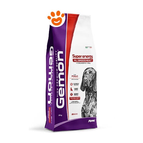 Monge Gemon Dog All Breeds Super Energy con Pollo  - Monge Gemon Dog All Breeds Super Energy con Pollo - Sacco Da 20 Kg