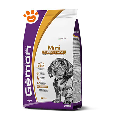 Monge Gemon Dog Puppy Junior Mini con Pollo e Riso  - Monge Gemon Dog Puppy Junior Mini con Pollo e Riso - Sacco Da 3 Kg