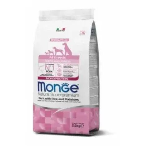 Monge Monoprotein Puppy Maiale con Riso e Patate 2,5kg