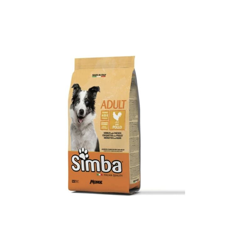 Simba nourriture pour chien 20 kg croquettes au poulet pour chiens adultes vitamines A-D3-E sans colorants artificiels ni conservateurs ajoute's