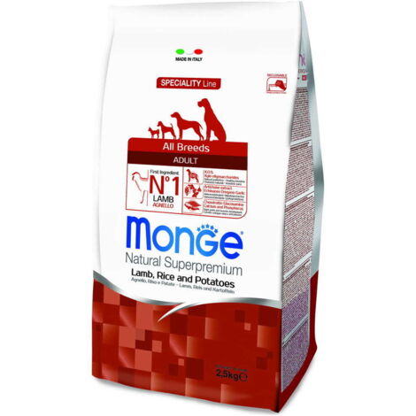 Monge Speciality Line Agnello con riso e patate 2,5 kg
