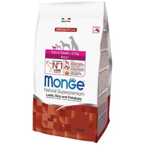 Monge Speciality Line Extra kleines Lamm mit Reis und Kartoffeln 2,5 kg