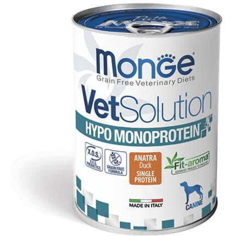 Monge Vet Solution Chien Hypo Monoprotéine Canard 400g
