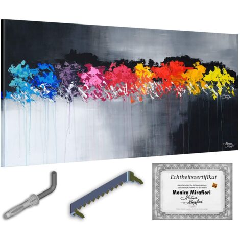 Monica Mirafiori I 100% DIPINTO A MANO I Dipinto in edizione limitata 140x70cm Dipinto dipinto a mano Dipinto acrilico Dipinto acrilico molto grande I Arte moderna I Quadri d'arte
