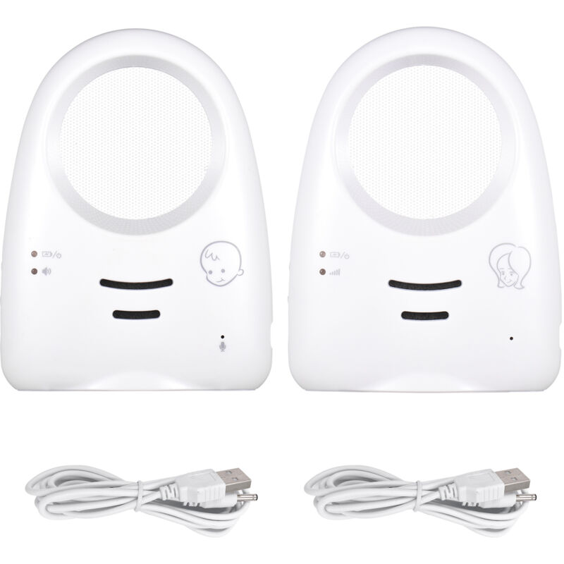 Moniteur audio numérique sans fil portable 2,4 GHz pour bébé, conversation unidirectionnelle, détecteur de pleurs de bébé, transmission sensible
