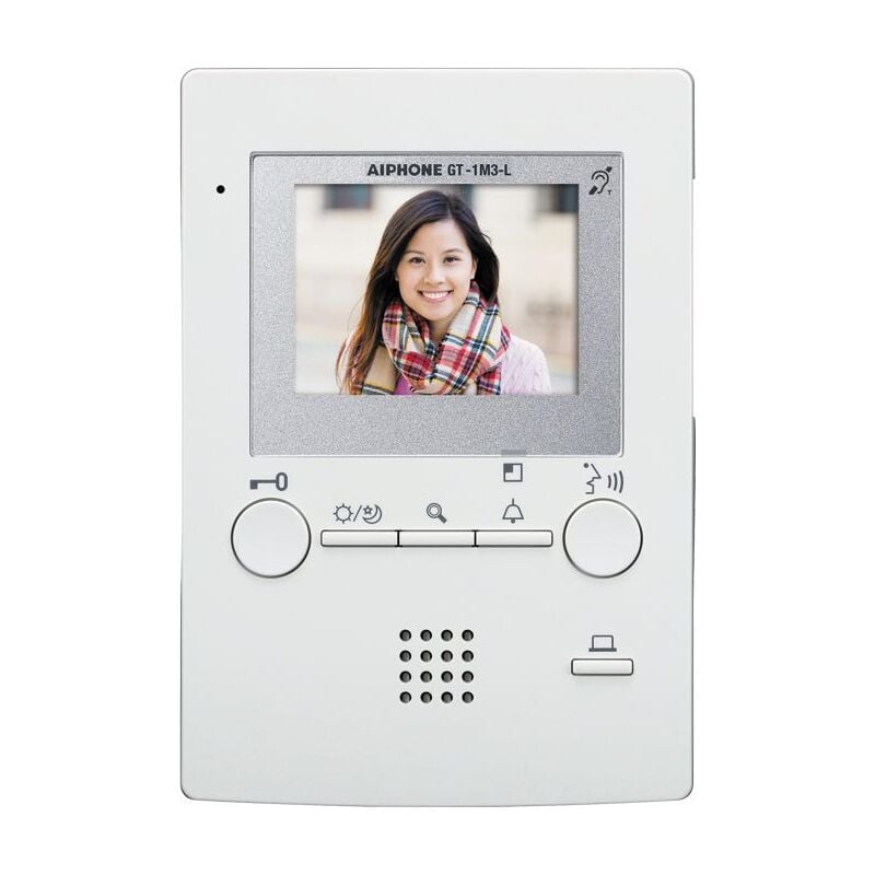 Moniteur couleur mains libres écran 3,5' avec boucle magnétique avec zoom 1 zone GT1M3L Aiphone 200250