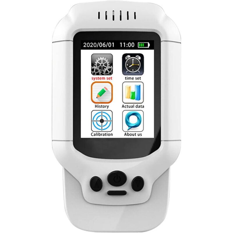 Moniteur De CO2, Moniteur Multifonctionnel De Qualité De L'air, Détecteur De CO2, Mesure du Dioxyde De Formaldéhyde PM2,5 PM1,0 PM10 Détecteur De Gaz