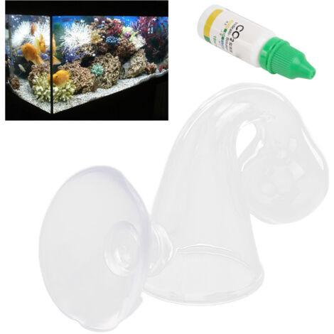 Moniteur de Dioxide de Carbone en Verre avec 15ml de Liquide de Test pour Aquarium Plante
